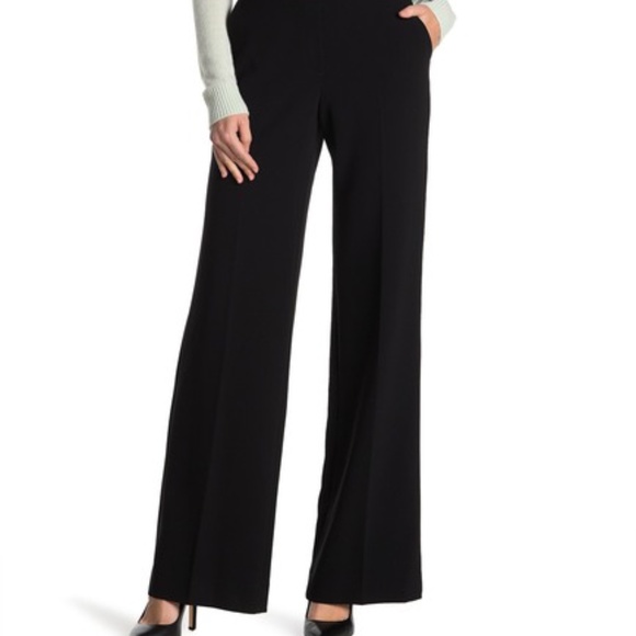 NWT Theory Talbert Admiral Crepe Wide Leg Pants P - Picture 3 of 3